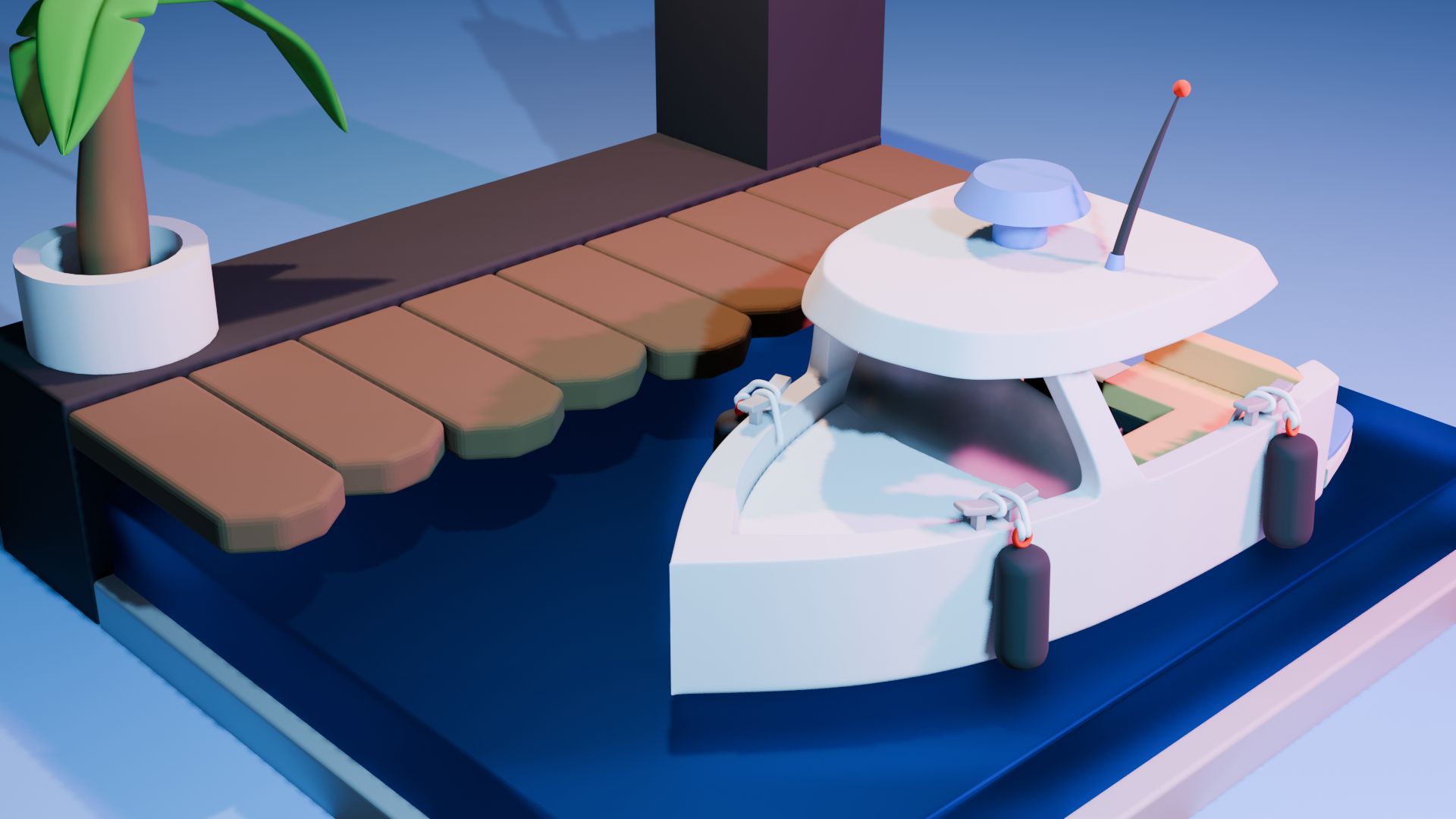 Stylized boat